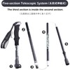 TRIWONDER Trekking Pole Folding Climbing Stock Walking Pole Lightweight Aluminum
