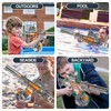 Automatic Electric Water Gun with LED Effects, Water Suction Powerful