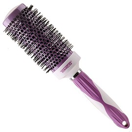 Timco CTM-3 Cepillo Cerámica Turmalina redondo 2.5", morado/blanco