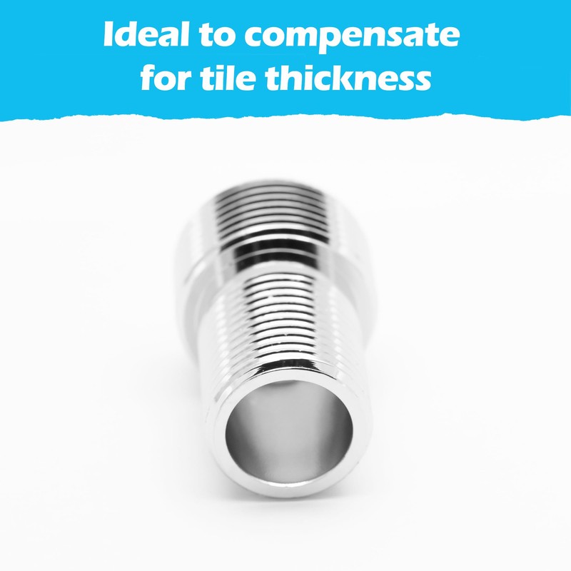 BLUMKRAFT 2 x M1/2"-M3/4" short male connectors, 15 x 21