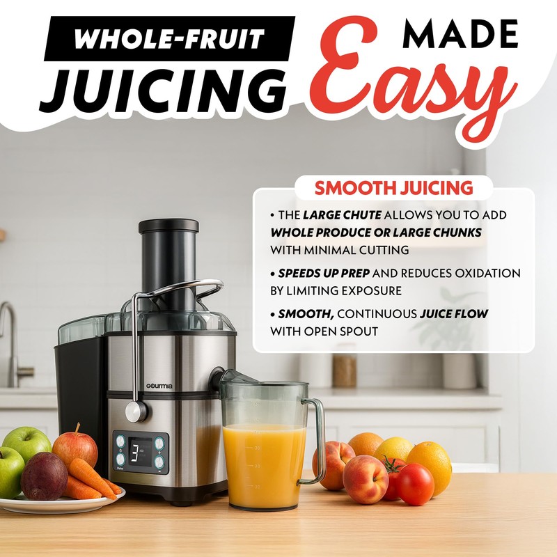 Gourmia 6 Speed Digital Juice Extractor - 6 Speeds with