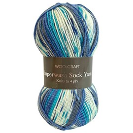 Woolcraft Superwash Sock 4 ply Knitting Wool Yarn 100g - 2146