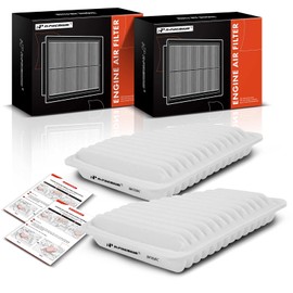 A-Premium 2-PC Engine Air Filter Compatible with Toyota, Lexus, Pontiac & Scion - Camry(07-11), Corolla(09-12), Avalon(05-12), Matrix(09-13), RAV4(06-12), Venza(09-15), ES350, Vibe