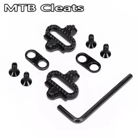 BUCKLOS SPD Pedal Clipless Pedals 9/16" Mountain Bike Pedals Dual Platform Multi-Purpose - Only SPD Cleats