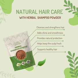 Herbal Shampoo Powder 100g | Natural Hair Cleanser & Nourishment | Gentle, Chemical-Free Formula for Healthy Hair Care