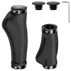 drado 22 mm Ergonomic Bicycle Grips, Non-Slip Rubber Bicycle Handle, Bicycle Grips Two Sides Lock-On Design, Bike Handlebar Grips for Mountain Bike/Scooter/Road Bike