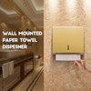 Wall Mounted Stainless Steel Paper Towel Dispenser with Lock, Polished