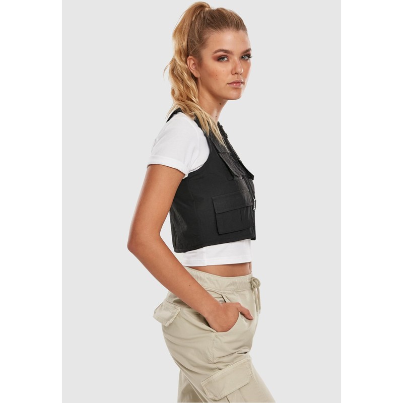 Urban Classics Women's Tb3633 Jacket, Black, S