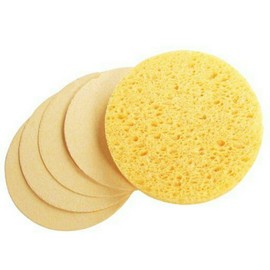 Prosana Facial Cleansing and Space-Saving Round Compressed Sponges Sponges in White 100/CT