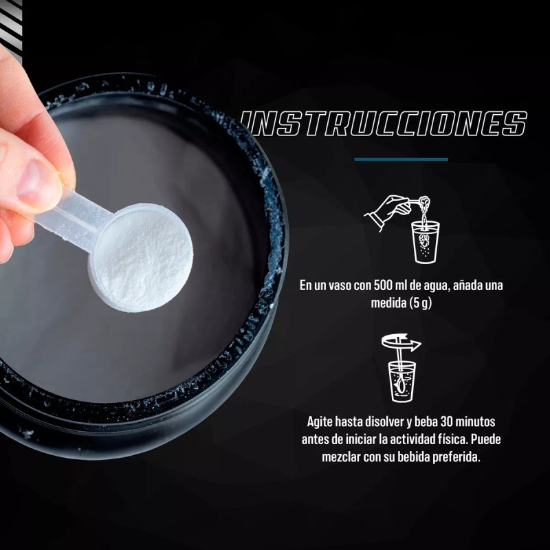 Padn Nutrition Creatina Monohidratada Polvo 300g Sabor Sin Sabor