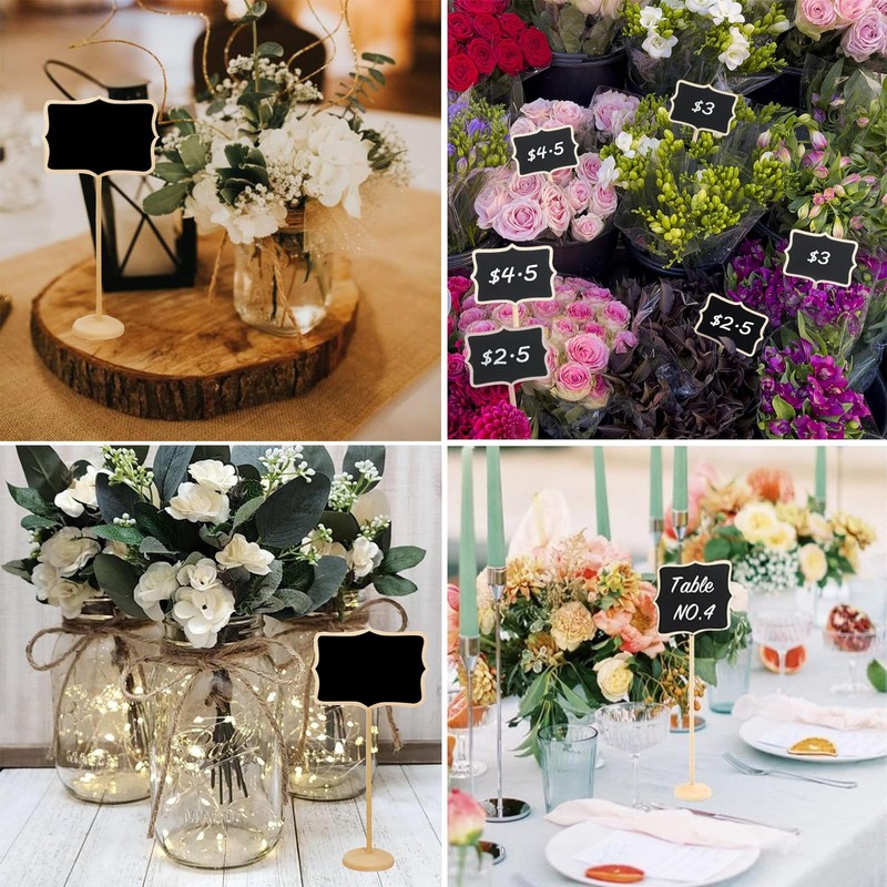 Food Labels for Buffet, 12 Pcs Mini Chalkboard Signs, with