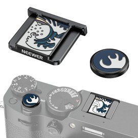 NEEWER Hot Shoe Cover and Shutter Button Cap for X100V/X100VI Cold Shoe Cover/Shutter Release Button Protective Hot Shoe Cover Hot Shoe Cap CA115 Black