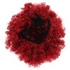 Curly Wavy Wigs Women Female Synthetic Hair Burgundy Wigs for