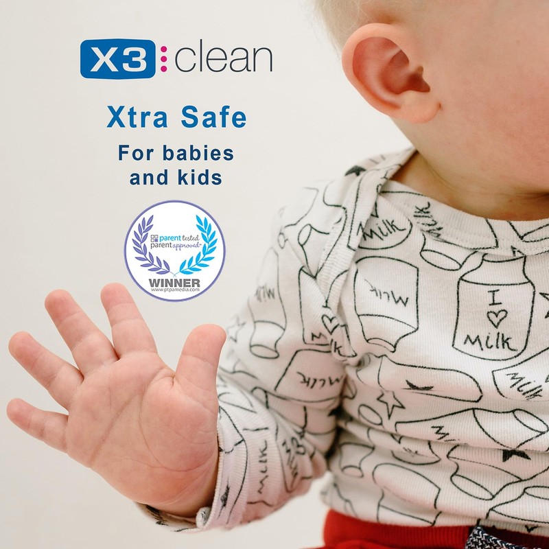 X3 Clean Foaming Hand Sanitizer, Alcohol Free, Fragrance Free, Moisturizing,