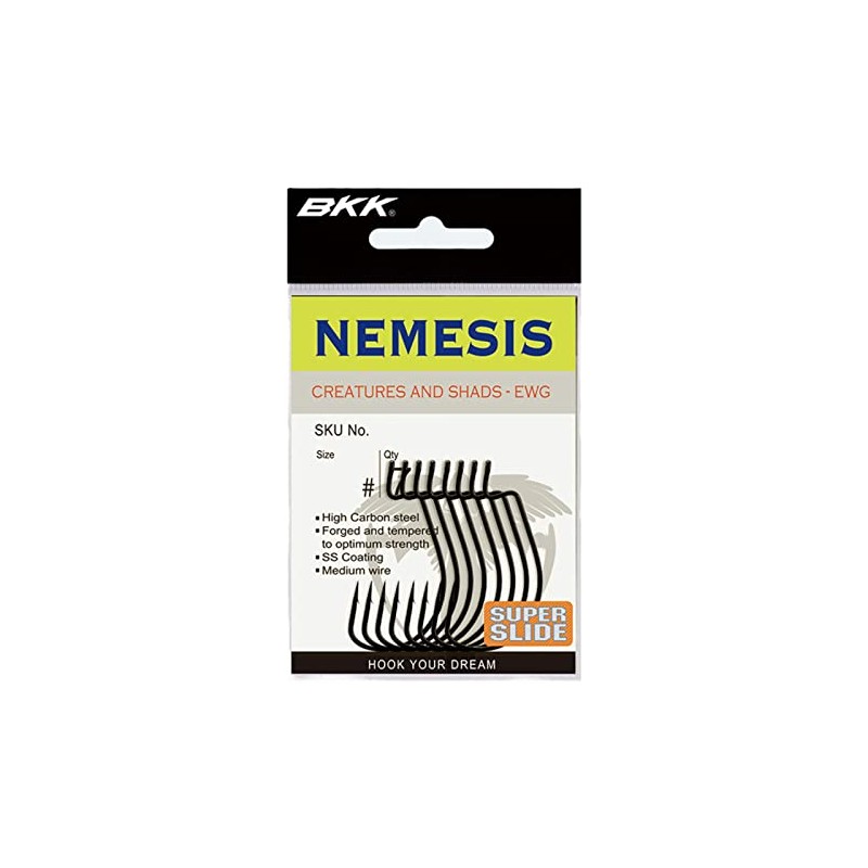 BKK Nemesis 9004 Extra Wide Gap Hooks Texas Carolina Rig