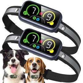 Dog Bark Collar Pro, Instant Bark Solution, Smart Anti Barking Device with 4 Correction Modes, Fast-Acting Barking Collar for for Large Medium Small Dogs 5-150lbs, Ideal for Home & Outdoor Use