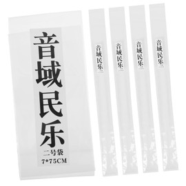 Kisangel 5pcs Portable Flute Pouch Lightweight Plastic Vertical Flute Storage Bags Protective Sleeves for Musicians the Go