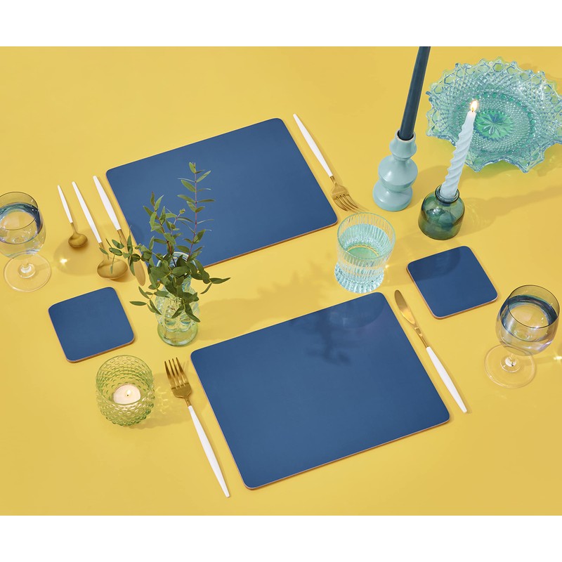 Portmeirion Home & Gifts Harbour Blue Coasters Set of 6,