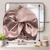 Satin Haarhaube Bonnet für Die Nacht Weiche Seidenhaube Zum Schlafen