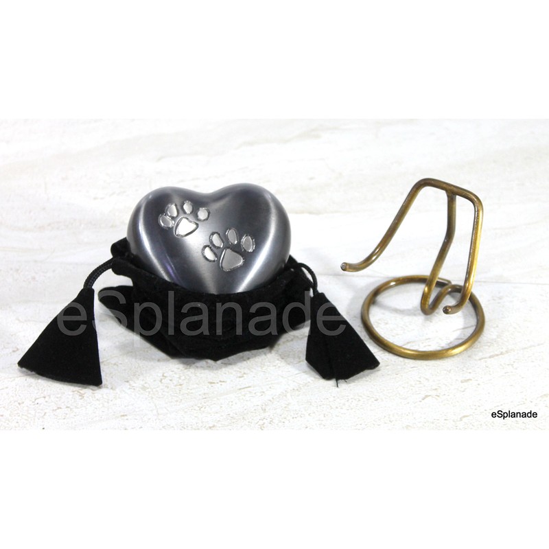 Esplanade Heart Shaped Pet Cremation Urn Keepsake Container Jar Pot