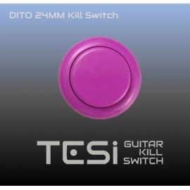 Tesi DITO Snap-in 24MM Momentary Arcade Button Guitar Kill Switch Pink