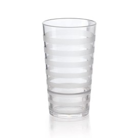G.E.T. SW-1516-CL-EC Clear 16 oz. Plastic Tumblers, SAN (Pack of 4)