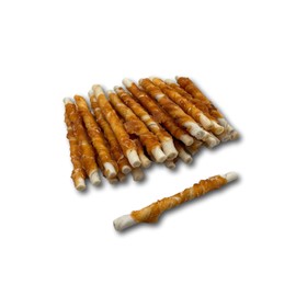 Top Dog Chews - All Natural Chicken Wrapped Rawhide Dog Twists (50 Pack)