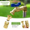TMOK 1/2" Male NPT Inlet * 3/4" GHT Brass Outdoor