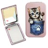 Compact Mirror, 1X/2X Magnification Travel Pocket Makeup Double Sided, Portable,