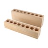 Wooden Lipsticks Holder,2PCS Multifunction Pen Holder,Makeup Brush Holder,Desktop Lipstick Holder,Lipstick