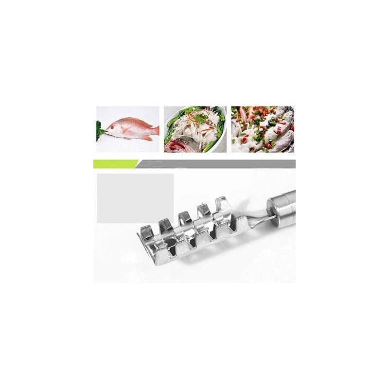 Fish Scaler Remover Fish Scaler Brush with 58 Stainless Steel