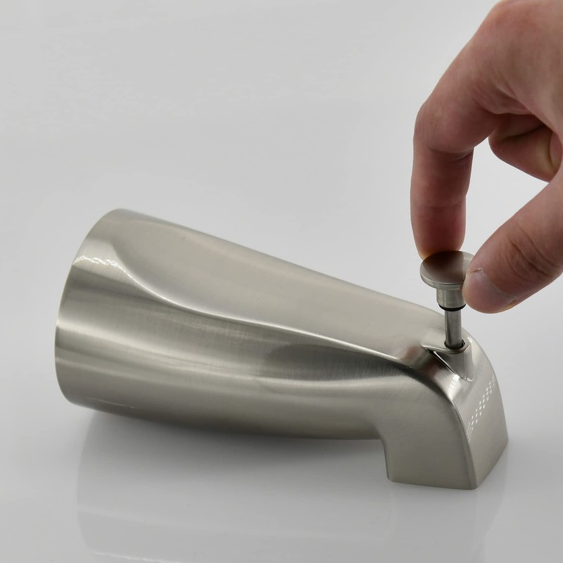 Slip Fit Tub Spout with Pull-Up Diverter for 1/2 inch