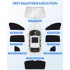 Canvcle Windshield Sun Shade for 2018-2023 Volkswagen VW Tiguan Side