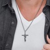 PYTALI Jesus Cross Necklace for Men S925 Sterling Silver Jesus