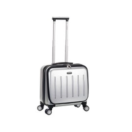 Rockland Revolution Hardside Rolling Computer Case, Silver, Carry-On 17-Inch