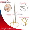 PRECISE CANADA Dog/Cat Ear Cleaner Hemostat Forceps 7" Easy Remove
