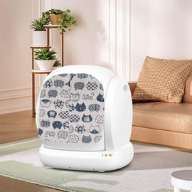 Ligebul Cat Litter Box Curtain, Cat Waste Box Door Flap Self Cleaning Boxs Door Curtain for Automatic Litter Robot （Curtain Only）