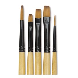 Dynasty Black Gold Decor Set - Basic Watercolor Brushes, Set of 5