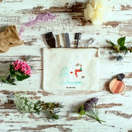 Mr. & Mrs. Panda Pencil Case M Make-Up Bag Unicorn Snowman White