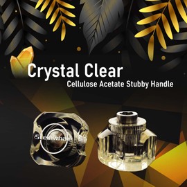 Steinwhale 17in1 Short Stubby Mini Screwdriver for Tight Space, S2 Steel Metric and SAE Hex Bits, Cellulose Acetate Fiber Made Handle, Compact EDC