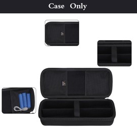 Aproca Wireless Microphone Case Compatible with talomen/ECHOMUSSY/JBL Wireless Two Microphone System, Handheld Dual Mic Storage Bag for Receiver, Batteries and Other Accessories (Case Only)