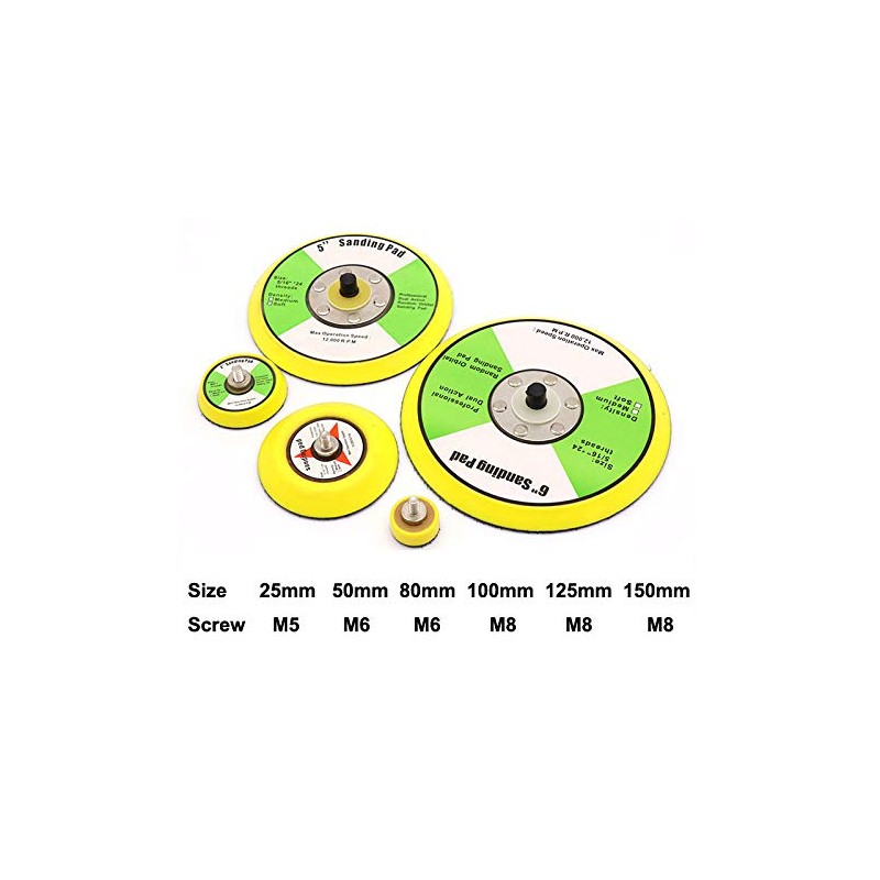 2"/50mm Sanding Disc Backing Pad, with Hook & Loop, M6