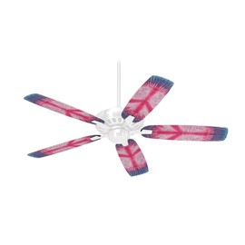 Tie Dye Peace Sign 108 - Ceiling Fan Skin Kit fits most 42 inch fans (FAN and BLADES SOLD SEPARATELY)