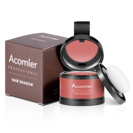 Acomler Instantly Root Touch Up Hairline Shadow Powder for Thinning Hair, Gray Hairline Cover for Women and Men with Eyebrows, Beard Line, Bald Spots (Red Brown)