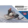 KASTFORCE Snowmobile Dolly Heavy Duty V-Slide with 2.5” PVC Swivel