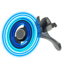 bitstrong 2024 Advanced Clip & Maximum Stability: Car Smartphone Holder, Air Conditioner Vent Compatible with MagSafe Super Strong Magnets, Magnetic Ring Included, 24 Magnetic Type, Black, Freely