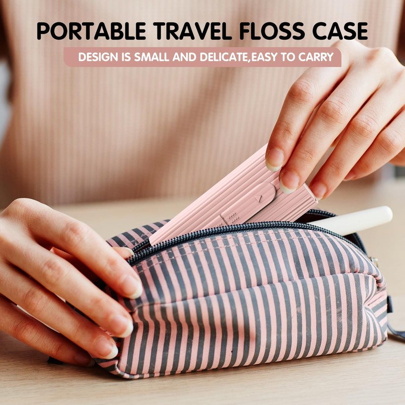 RAZOKO Dental Floss Portable Case, Storage 10 Picks Floss in