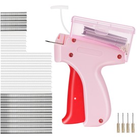 oumuik Clothing Fixer, Quick Fixing Device for Clothes, Mini Stitch Gun, Stitchy Quick Clothing Fixer, Label Gun for Clothes with 5 Needles and Storage Box, 2000 Plastic Needle