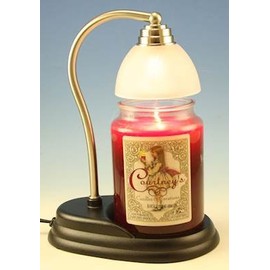 Aurora Pewter Candle Warmer and Courtneys 26 oz Candle - Muscadine