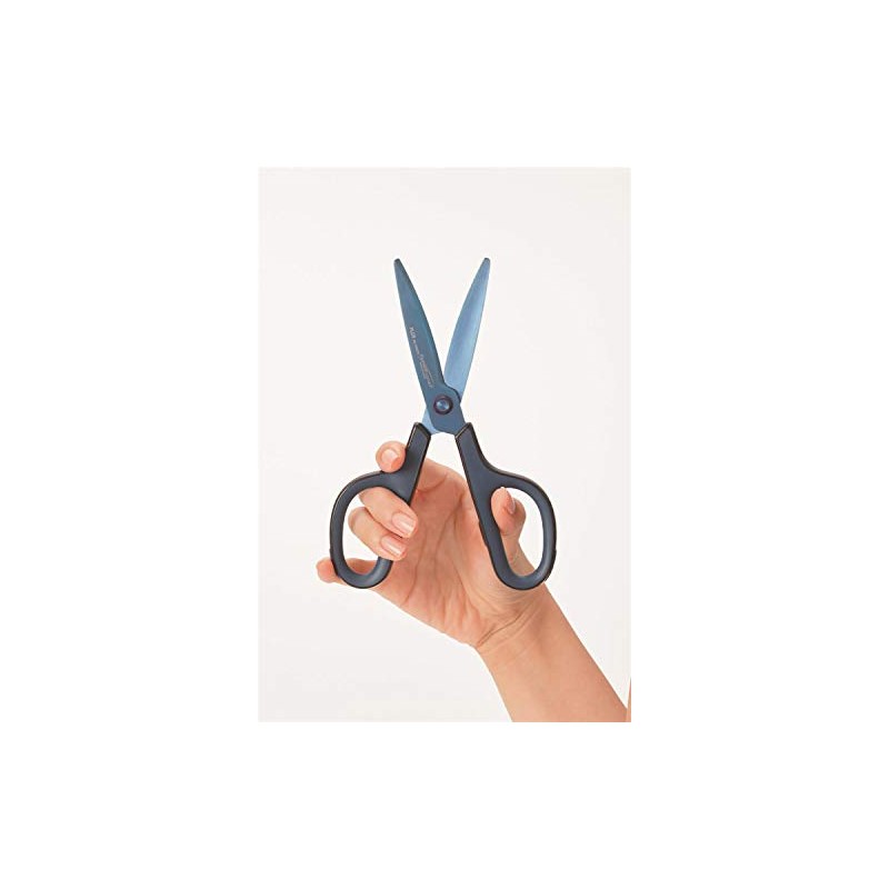 Plus Japan Fitcut Curve Premium Scissors 175mm Titanium Coated Blue